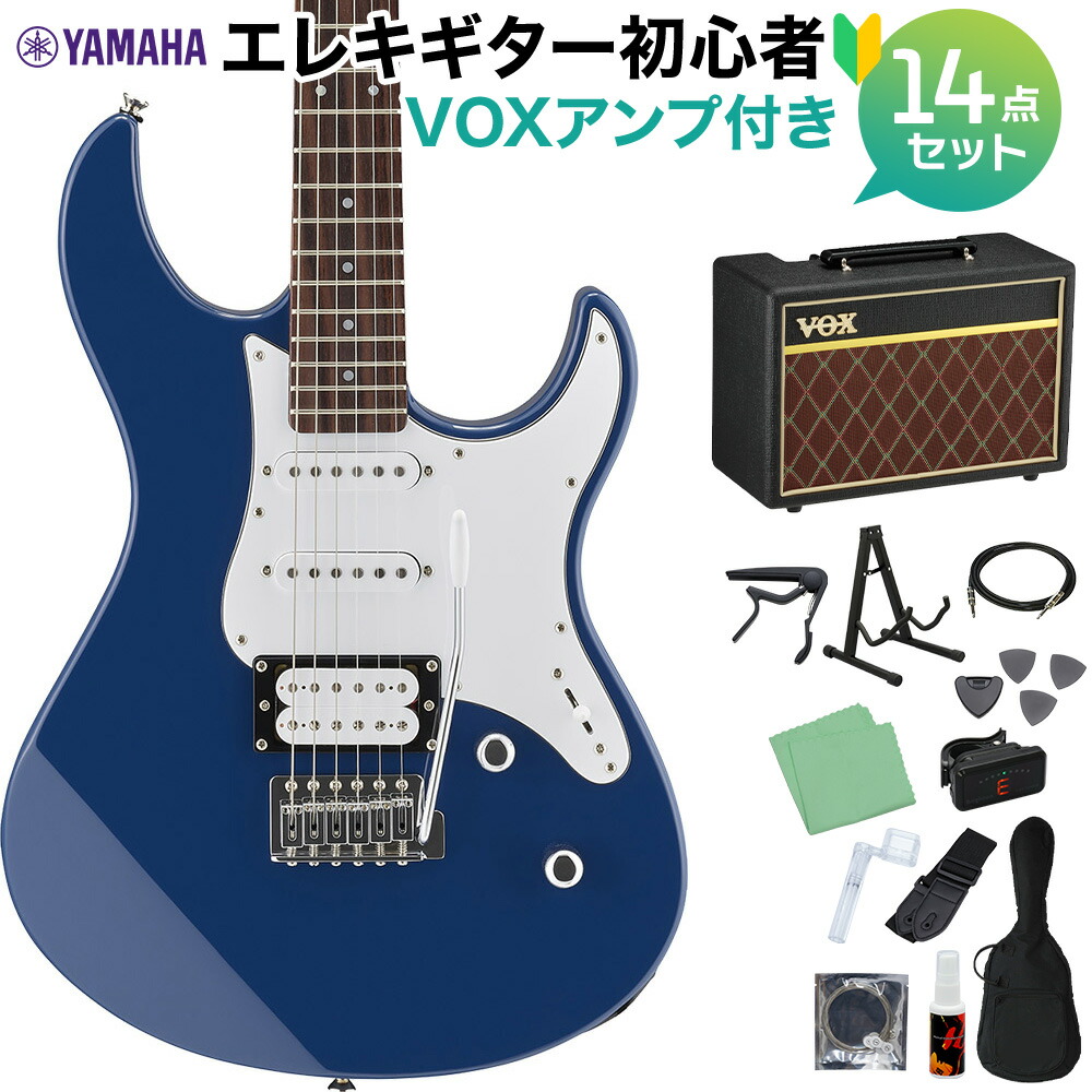 【マラソン期間中 エントリーでさらP5倍】YAMAHA PACIFICA112V UTB エレキギター初心者14点セット 【VOXアンプ付き】 ユナイテッドブルー ヤマハ パシフィカ PAC112 【初心者セット】｜島村楽器