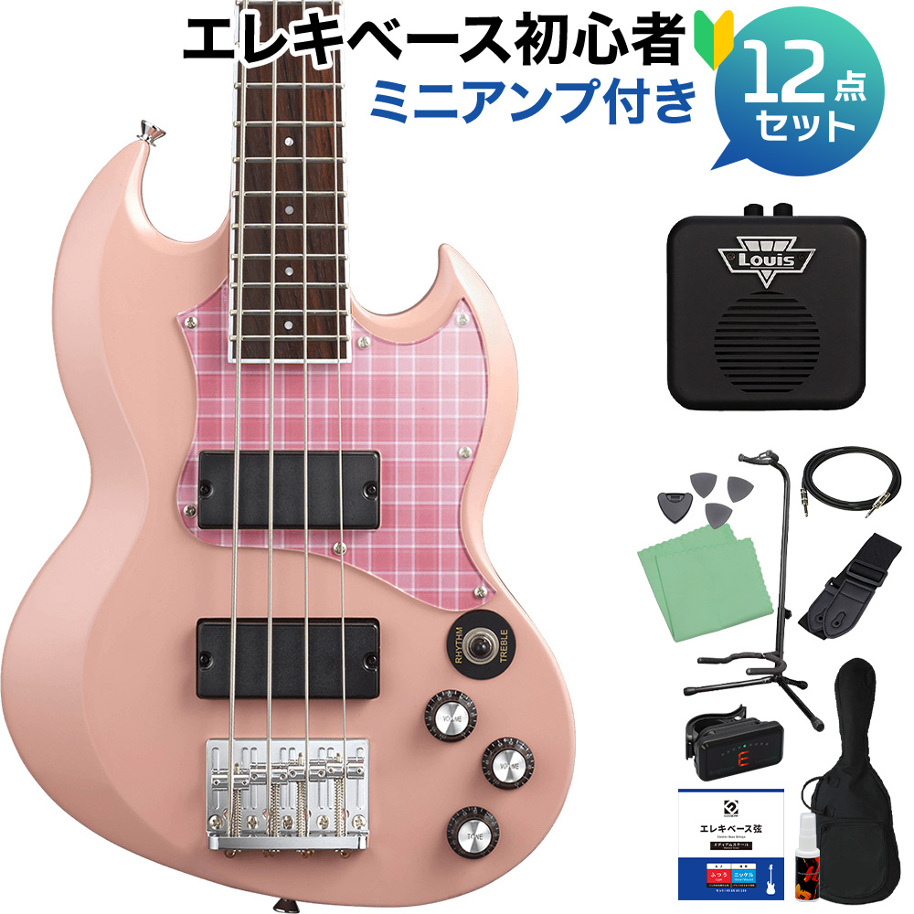 BanG Dream VIPER BASS Rimi Mini Pink ベース 初心者12点セット Poppin'Party 牛込りみ モデル  【最安値挑戦！】