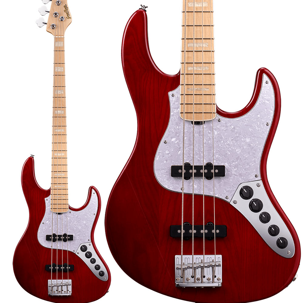 【マラソン期間中 エントリーでさらP5倍】GrassRoots G-AMAZE See Thru Red (シースルーレッド) エレキベース グラスルーツ|島村楽器