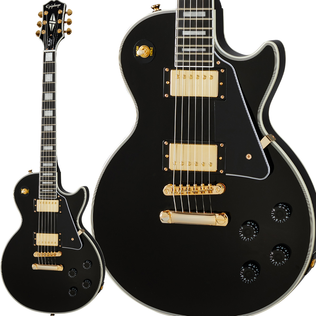 最適な価格 Custom Paul Les Epiphone Ebony 黒 カスタム レスポール エピフォン エレキギター Mt Varitas Net