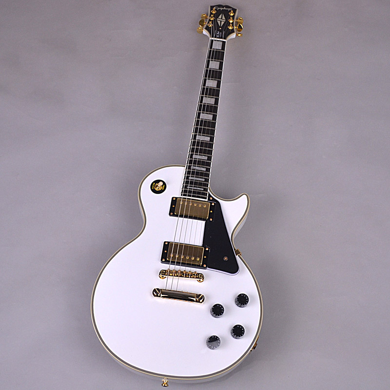 高速配送 Epiphone Les Paul Custom Alpine White エレキギター エピフォン レスポール カスタム 白 島村楽器 即納特典付き Atsu Edu Ge