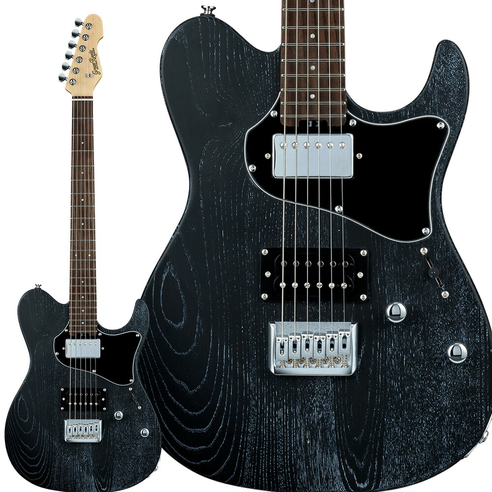 GrassRoots G-THROBBER-DX See Thru Black in White エレキギター グラスルーツ