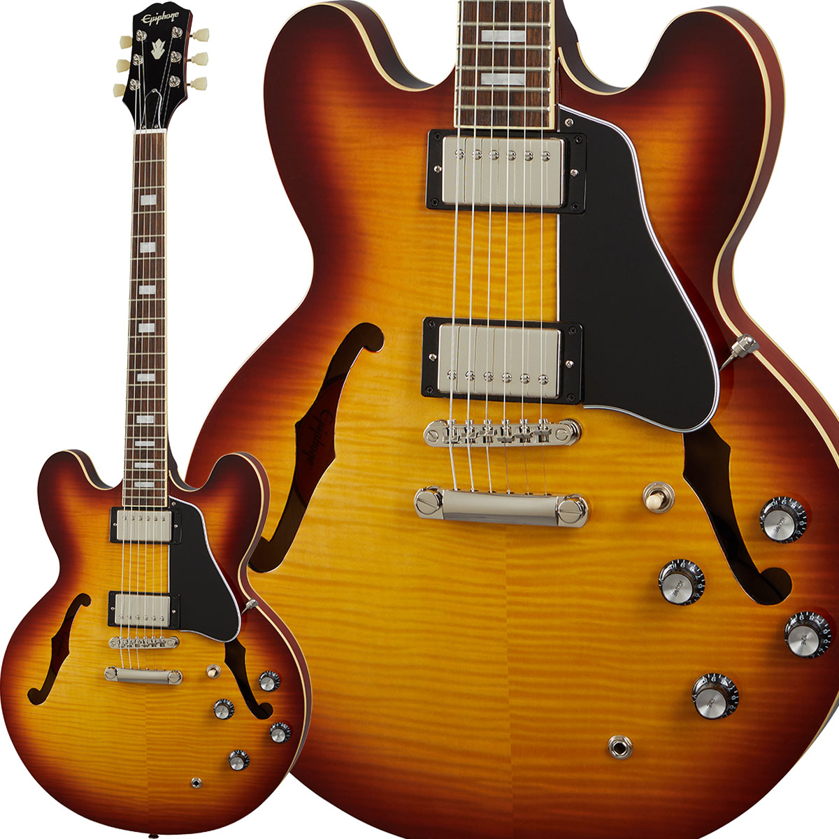 Epiphone セミアコースティックギター サンバースト es-335 dot Epiphone ES-335 Vintage Sunburst セミアコギター ES