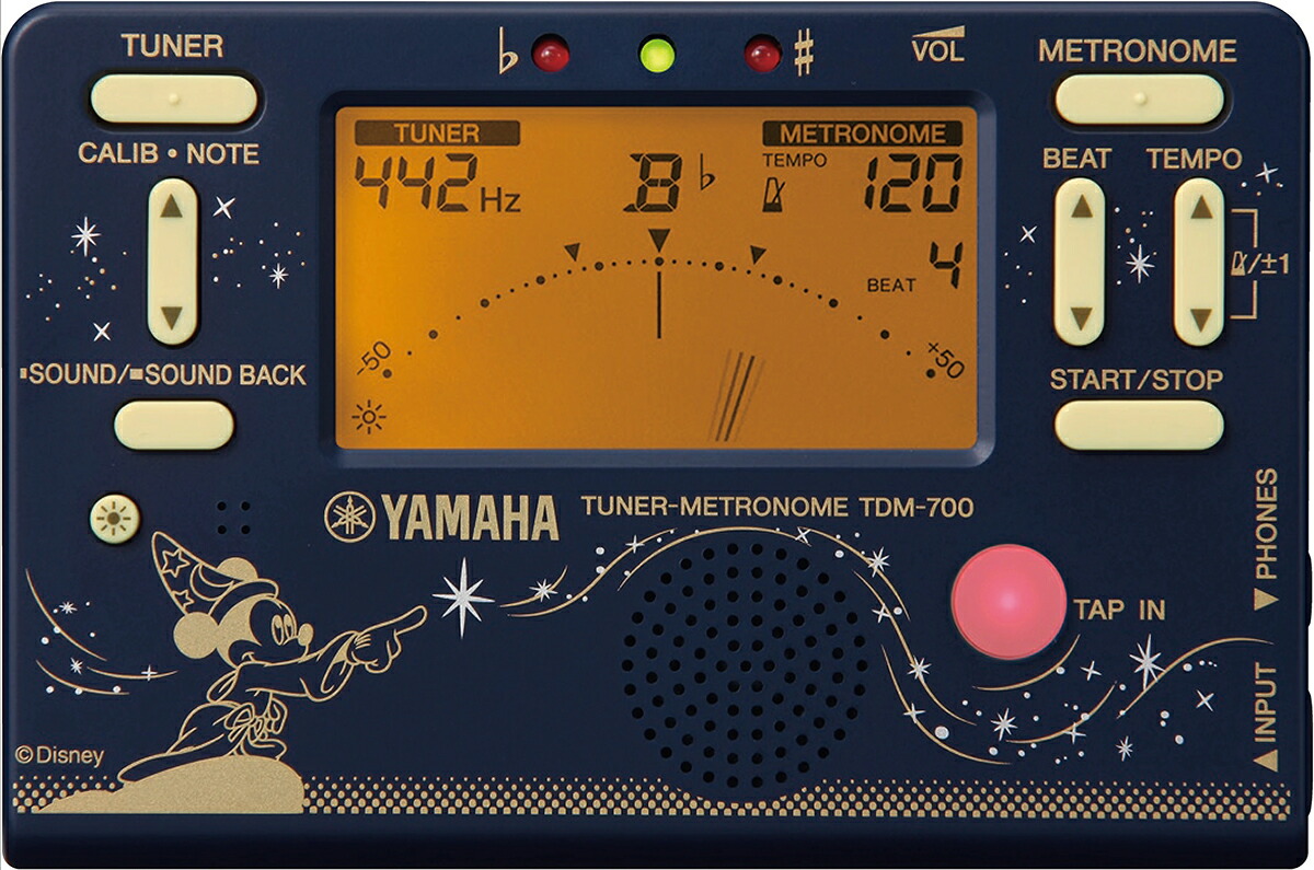 楽天市場 数量限定モデル Yamaha チューナーメトロノーム ファンタジア ネイビー 映画 ファンタジア 公開80周年記念 ヤマハ Tdm 700df2 島村楽器