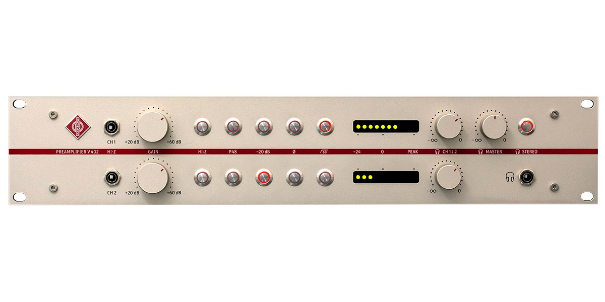 Neumann V402 マイクプリアンプ 2ch デュアルチャンネル ノイマン Birdtheartist Co Uk