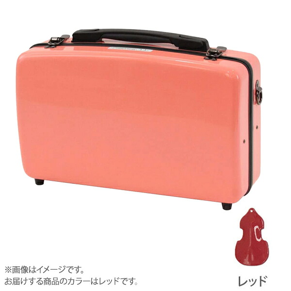 【マラソン期間中 エントリーでさらP5倍】 C.C.シャイニーケース オーボエ用 レッド 軽量ファイバーケース｜島村楽器