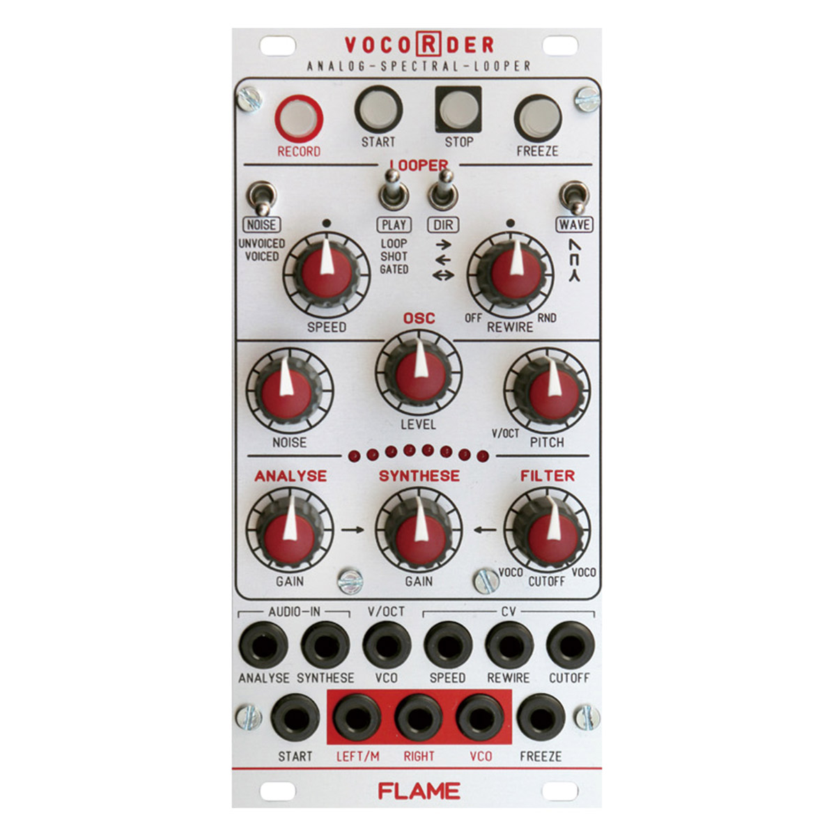 【マラソン期間中 エントリーでさらP5倍】FLAME Vocorder ANALOG-SPECTRAL-LOOPER ユーロラックモジュラーシンセ フレーム｜島村楽器