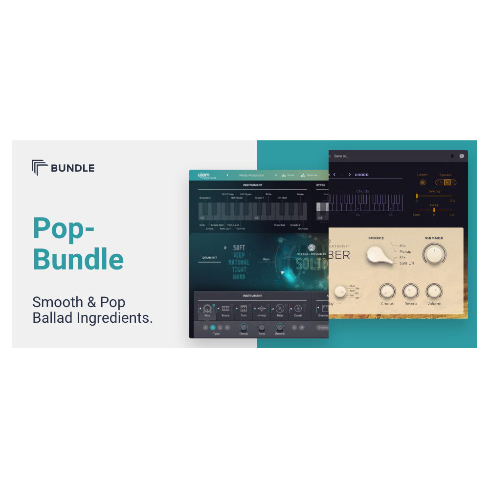 ギフ_包装 UJAM Pop Bundle Solid Amber メール納品 代引き不可 fucoa.cl 単品価格 DAIBAKSHOW2021 お笑い