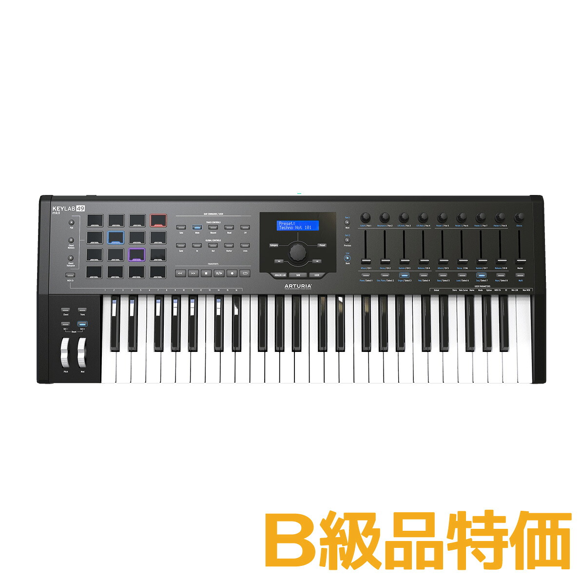 【B級品特価】 ARTURIA KEYLAB 49 MK 2 B級品 ＭＩＤＩコントローラー アートリア