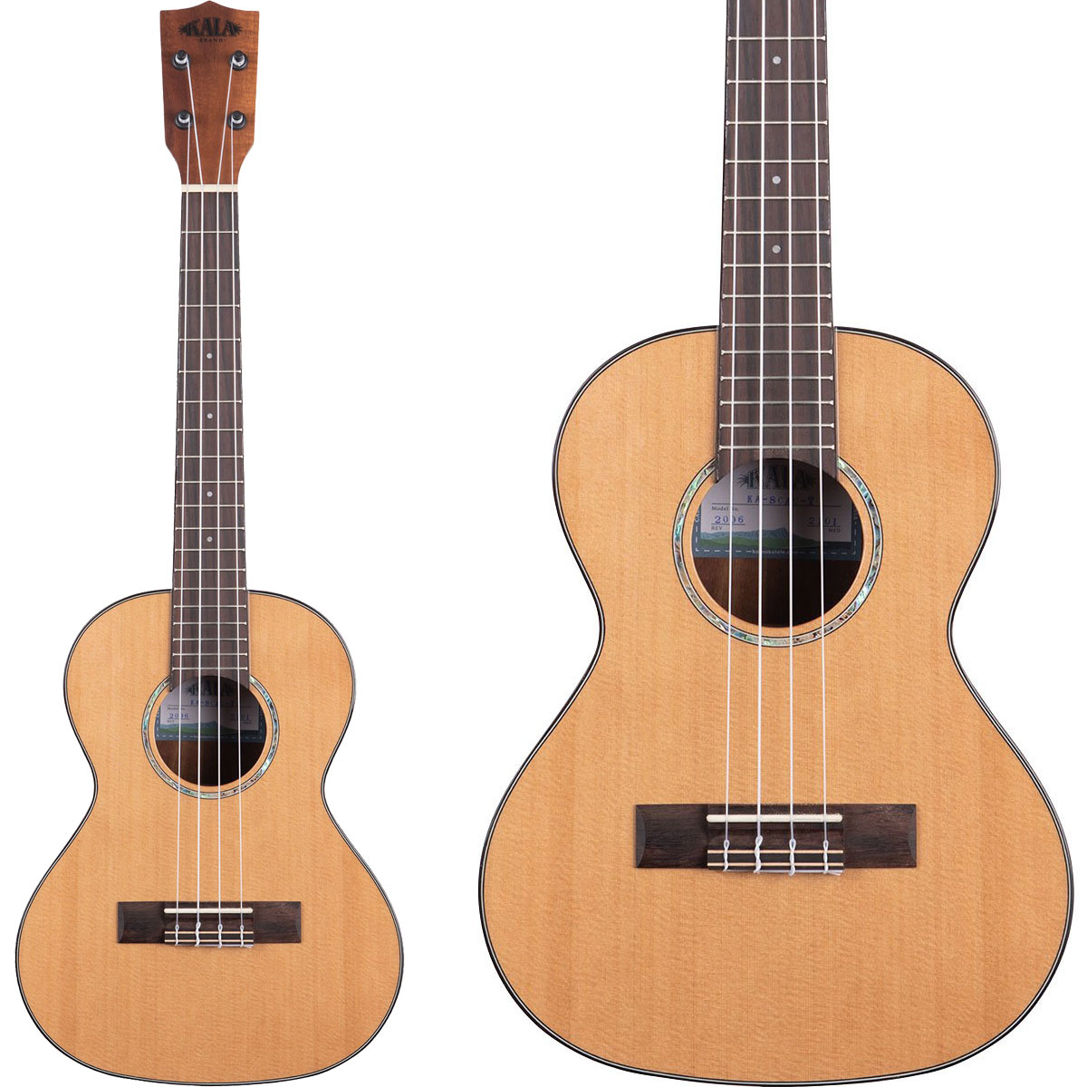 KALA KA-SCAC-T-CE ウクレレ テナー EQ搭載 カラ GLOSS SOLID CEDAR TOP ACACIA