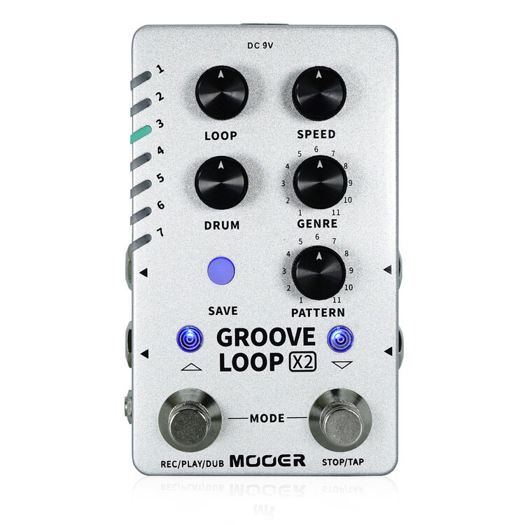 Mooer Groove Loop X2 コンパクトエフェクター ループペダル ムーア Ice Org Br