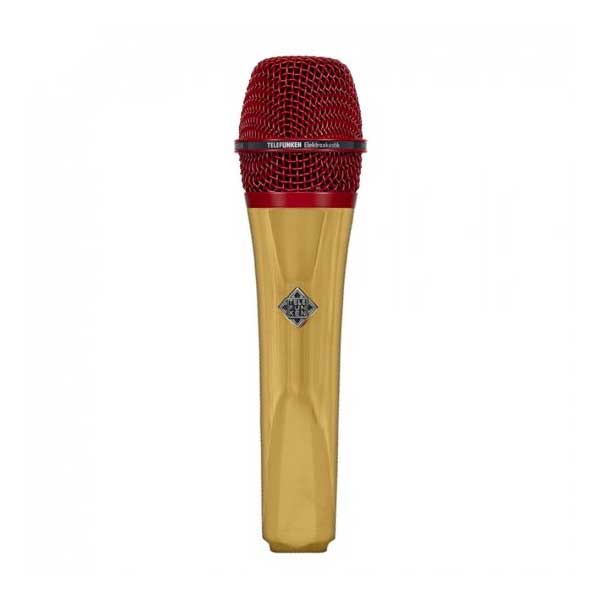 【マラソン期間中 エントリーでさらP5倍】TELEFUNKEN M80 (ゴールド) グリル：レッド ダイナミックマイク テレフンケン｜島村楽器
