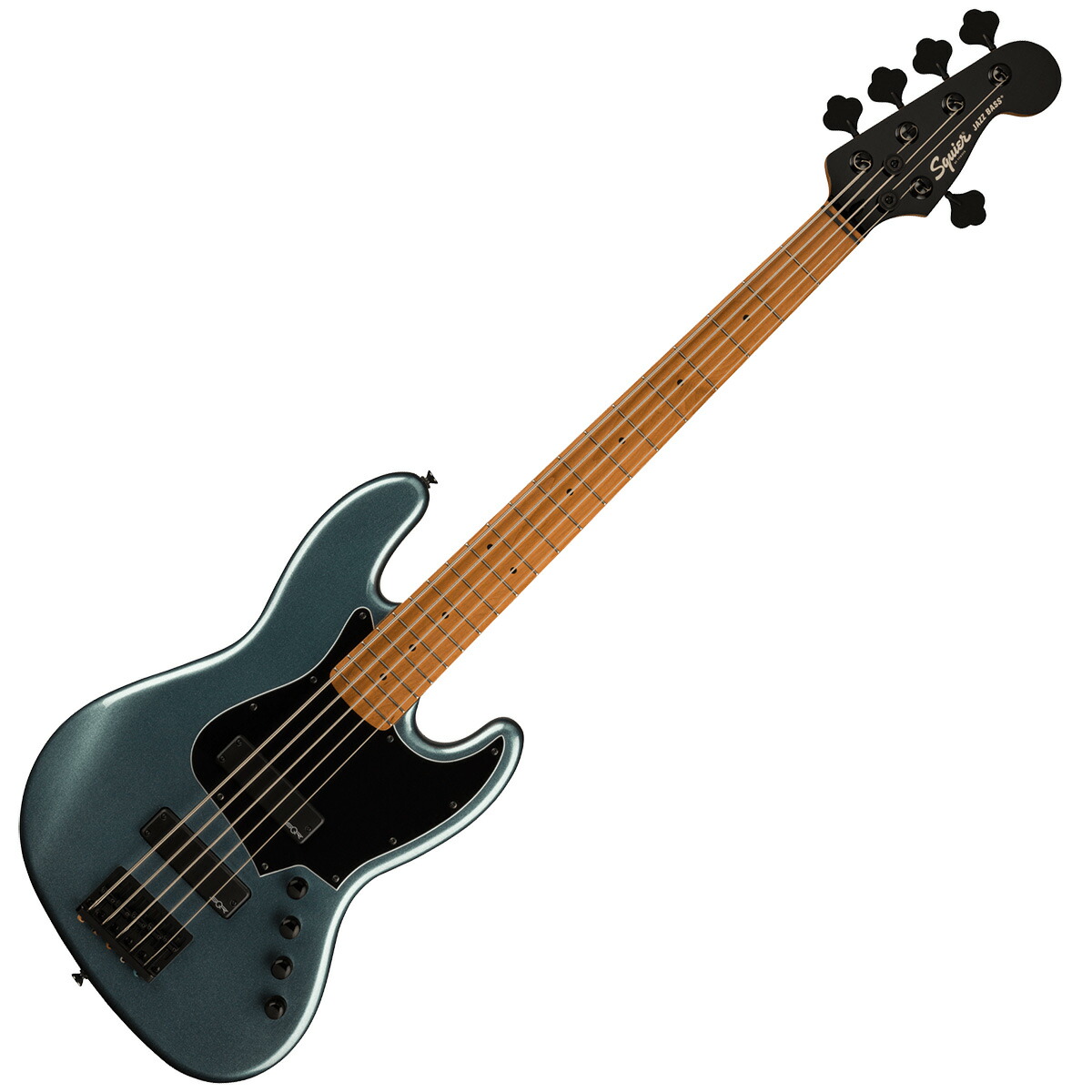 Squier by Fender HH Contemporary Gunmetal 5弦エレキベース Active