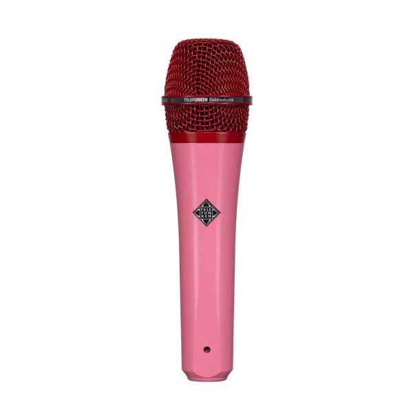 【マラソン期間中 エントリーでさらにP5倍】 TELEFUNKEN M80 (ピンク) グリル：レッド ダイナミックマイク テレフンケン