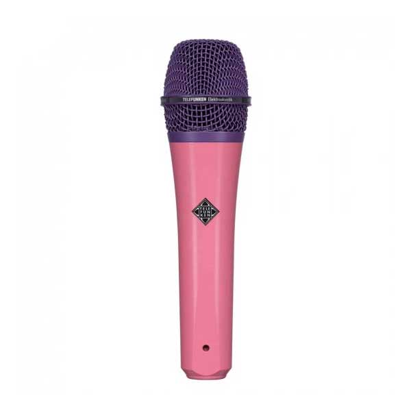 【マラソン期間中 エントリーでさらにP5倍】 TELEFUNKEN M80 (ピンク) グリル：パープル ダイナミックマイク テレフンケン