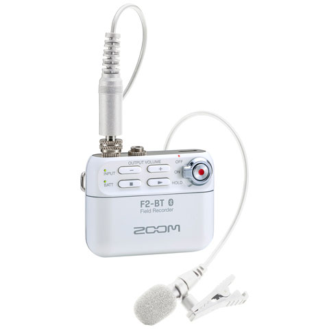 【マラソン期間中 エントリーでさらP5倍】ZOOM F2-BT/W (ホワイト) 32bitフロート録音対応　フィールドレコーダー　Bluetooth 機能内蔵 ズーム｜島村楽器