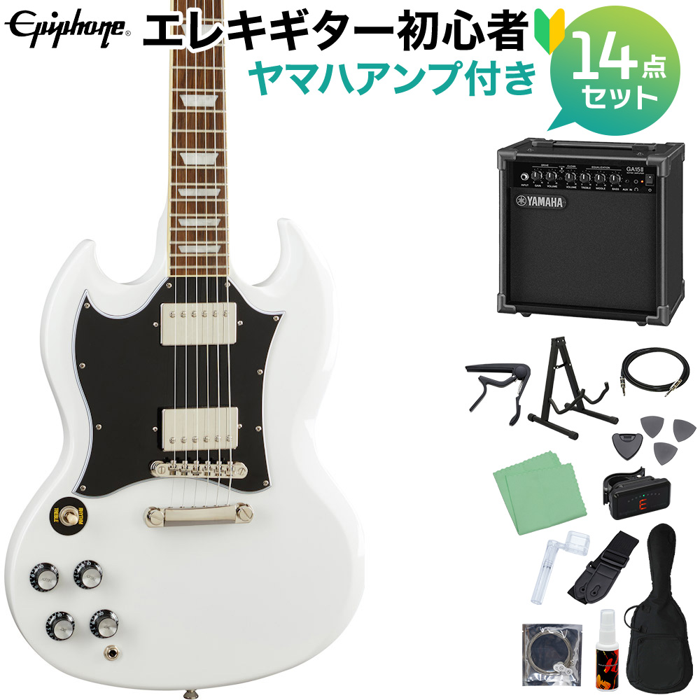 2022超人気 Epiphone SG Standard Lefty Alpine White エレキギター