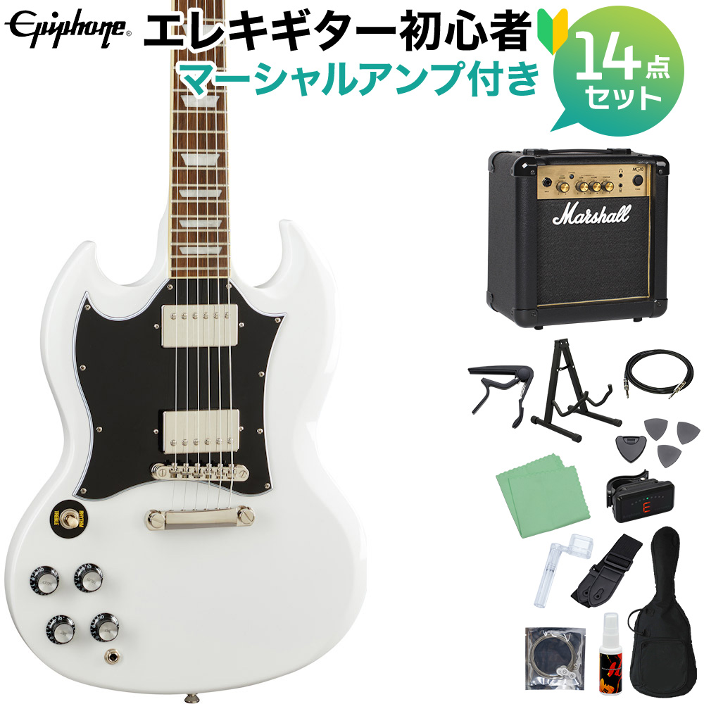 最大70％オフ！ Epiphone SG Standard Lefty Alpine White エレキ