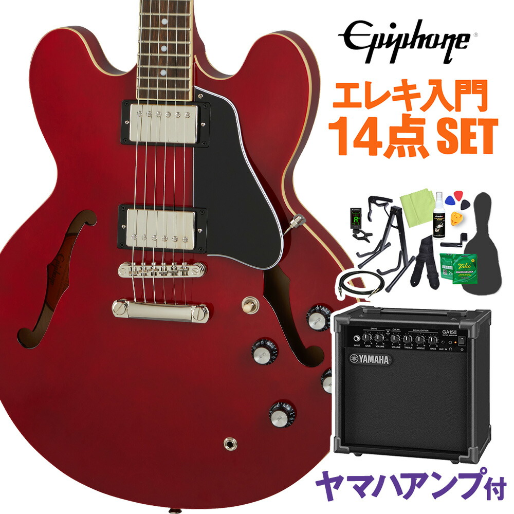 限定お値引き　美品　Epiphone C .SHOP E S-335 セミアコ Amazon.com: Epiphone ES335 Semi Hollowbody, Cherry : Musical