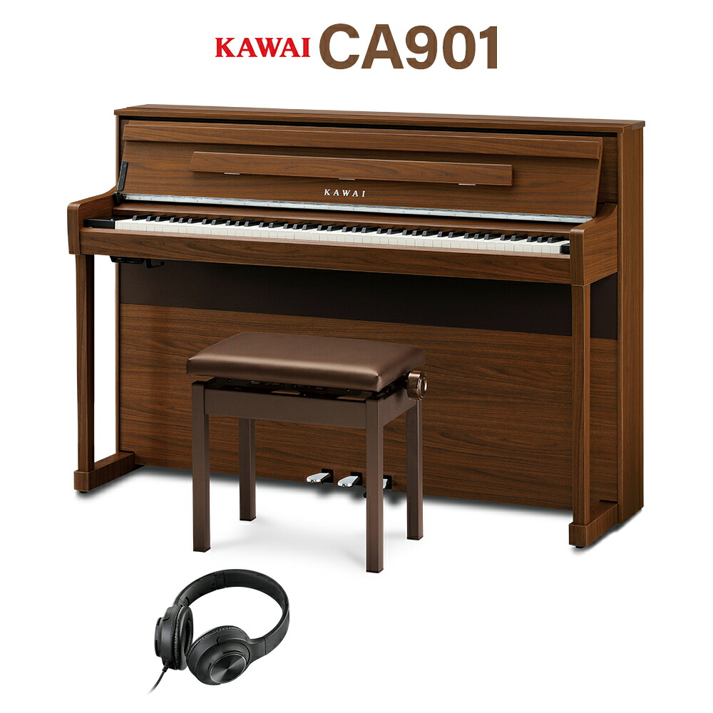 【マラソン期間中 エントリーでさらP5倍】【8/31迄 9000円相当ヘッドホンプレゼント!】 KAWAI CA901NW ナチュラルウォルナット調仕上げ 電子ピアノ 88鍵盤 木製鍵盤 カワイ 【配送設置無料・代引不可】|島村楽器