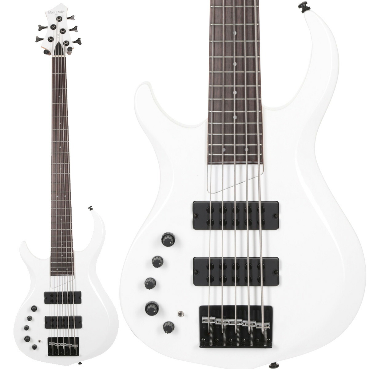 【マラソン期間中 エントリーでさらP5倍】Sire Marcus Miller M2-5 LH WHITE PEARL 5弦ベース 左利き用 レフティモデル サイアー｜島村楽器