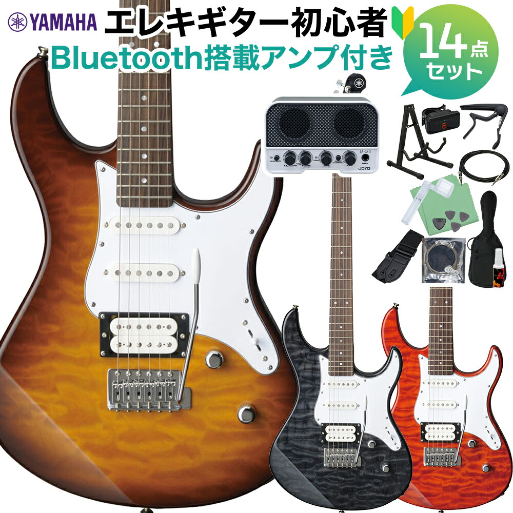 【マラソン期間中 エントリーでさらP5倍】YAMAHA PACIFICA212VQM エレキギター初心者14点セット 【Bluetooth搭載ミニアンプ付き】 ヤマハ パシフィカ 【初心者セット】｜島村楽器