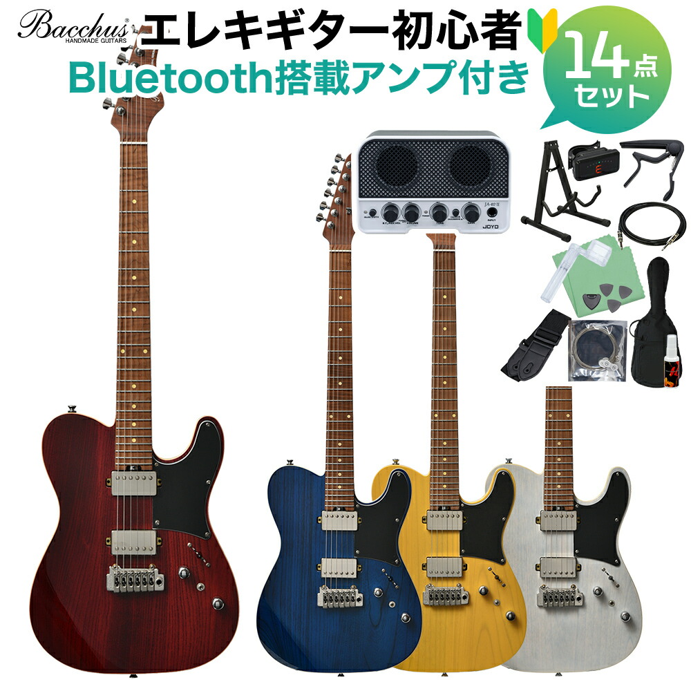 ギター Bacchus Tactics24 ash 楽天市場】Bacchus TACTICS24-ASH/RSM エレキギター初心者14点セット