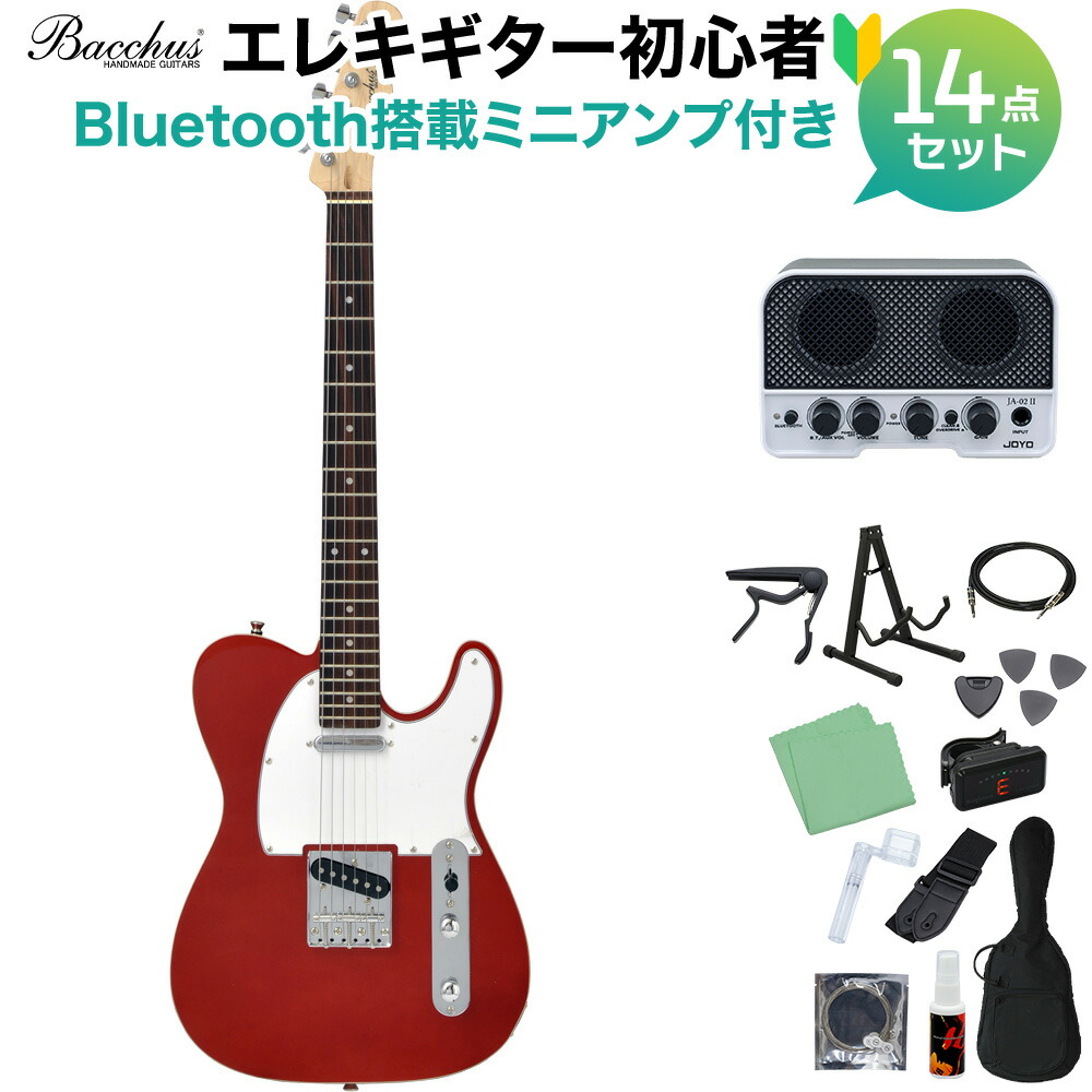 楽天市場】Bacchus BTE-1R PTL-SOB エレキギター初心者14点セット