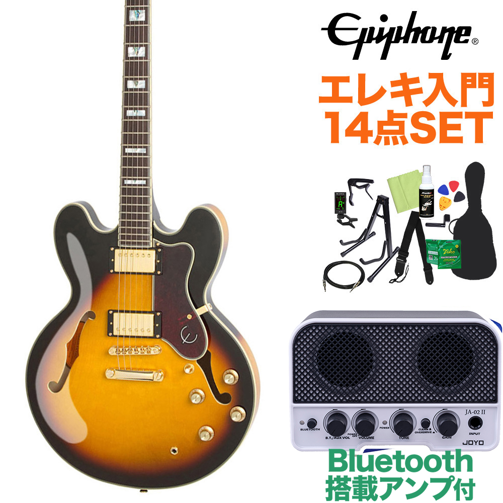 54%OFF!】 Epiphone SHERATON II PRO VS エレキギター初心者14点セット