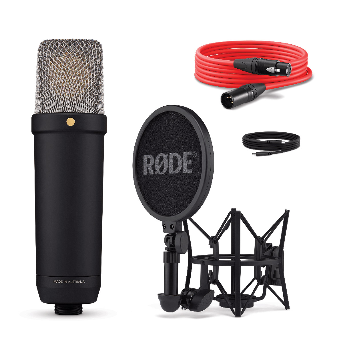 RODE NT1 コンデンサーマイク ポップフィルター付き ［ 美品 ］ RODE NT1 5th Generation SV スタンド・ケーブル・ポップガード