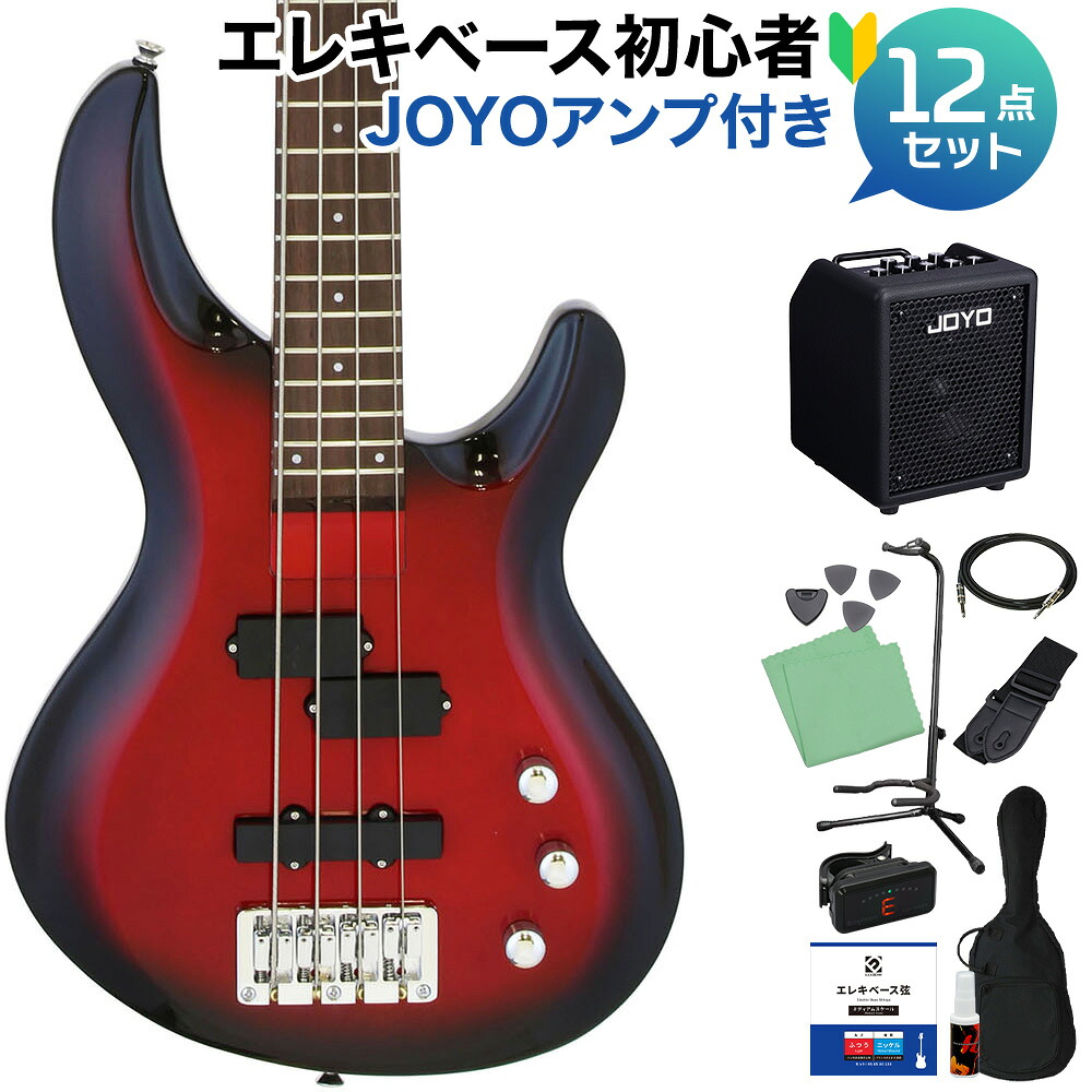 【マラソン期間中 エントリーでさらP5倍】AriaProII IGB-STD MRS ベース初心者12点セット 【多機能アンプ付】 PJタイプ アリアプロ2 【初心者セット】|島村楽器