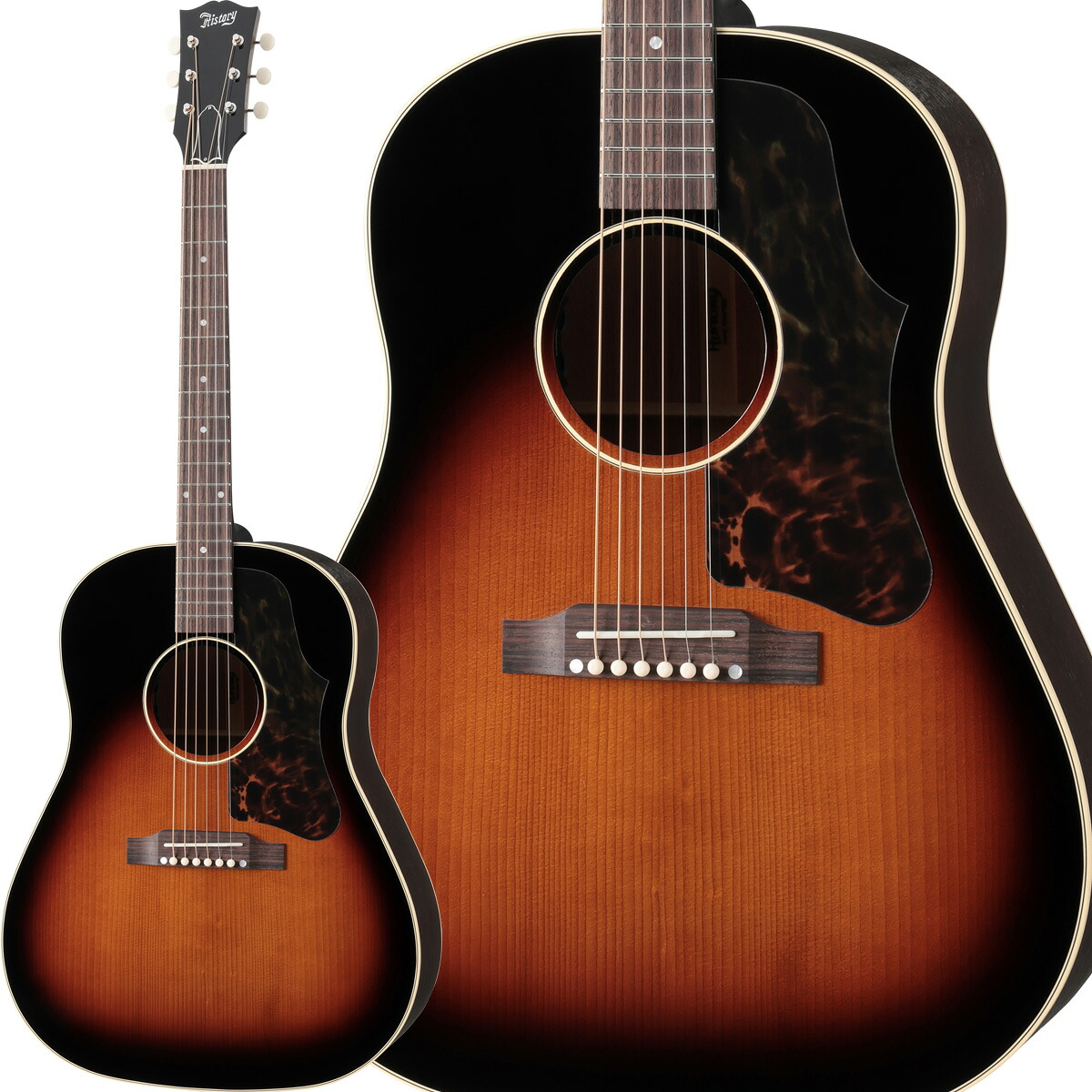 HISTORY ASH-J/Adirondack VS 日本製 エレアコギター 極薄ラッカー塗装 トリファイド・アディロンダック・スプルーストップ オール単板 アコースティックギター ヒストリー｜島村楽器
