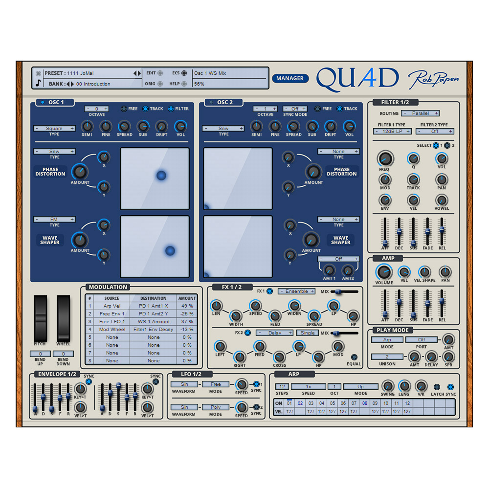 Rob Papen QUAD ソフトシンセ ロブパペン [メール納品 代引き不可]