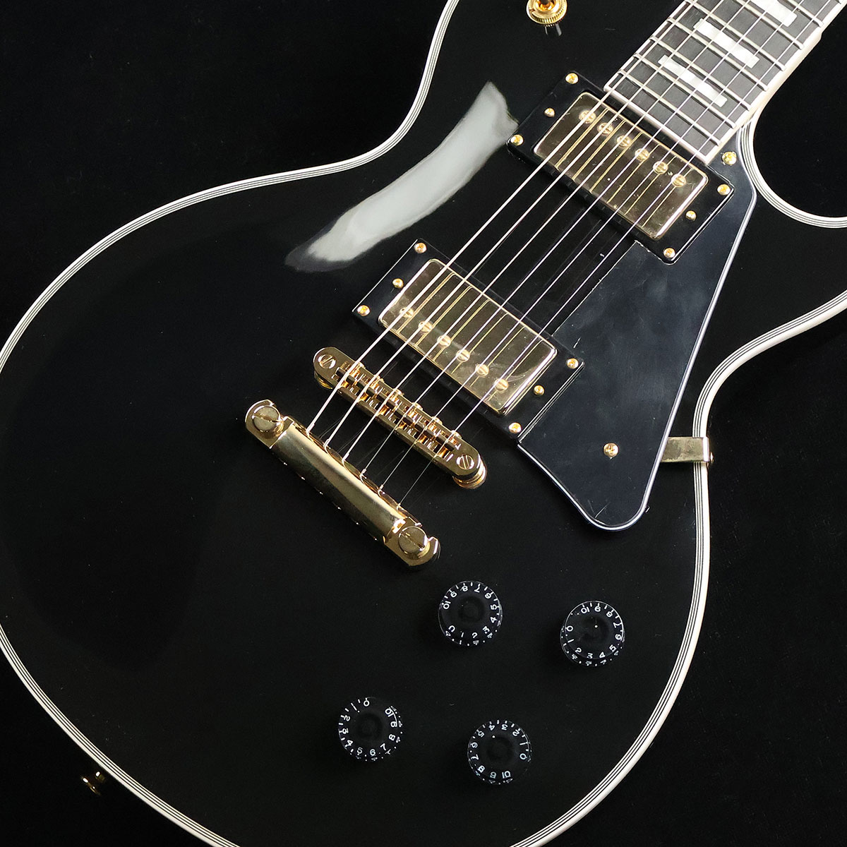 BACCHUS LIVEROAD レスポールブラック Bacchus Live Road モデル セミアコ ギターケース付き 黒 青 金