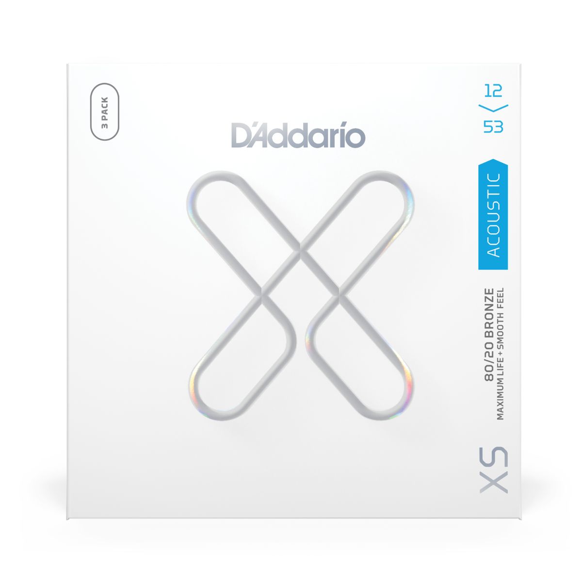 D'Addario XS フォスファーブロンズ レギュラーライト 012-053 XSAPB1253-3P ダダリオ アコースティックギター弦 3パックセット