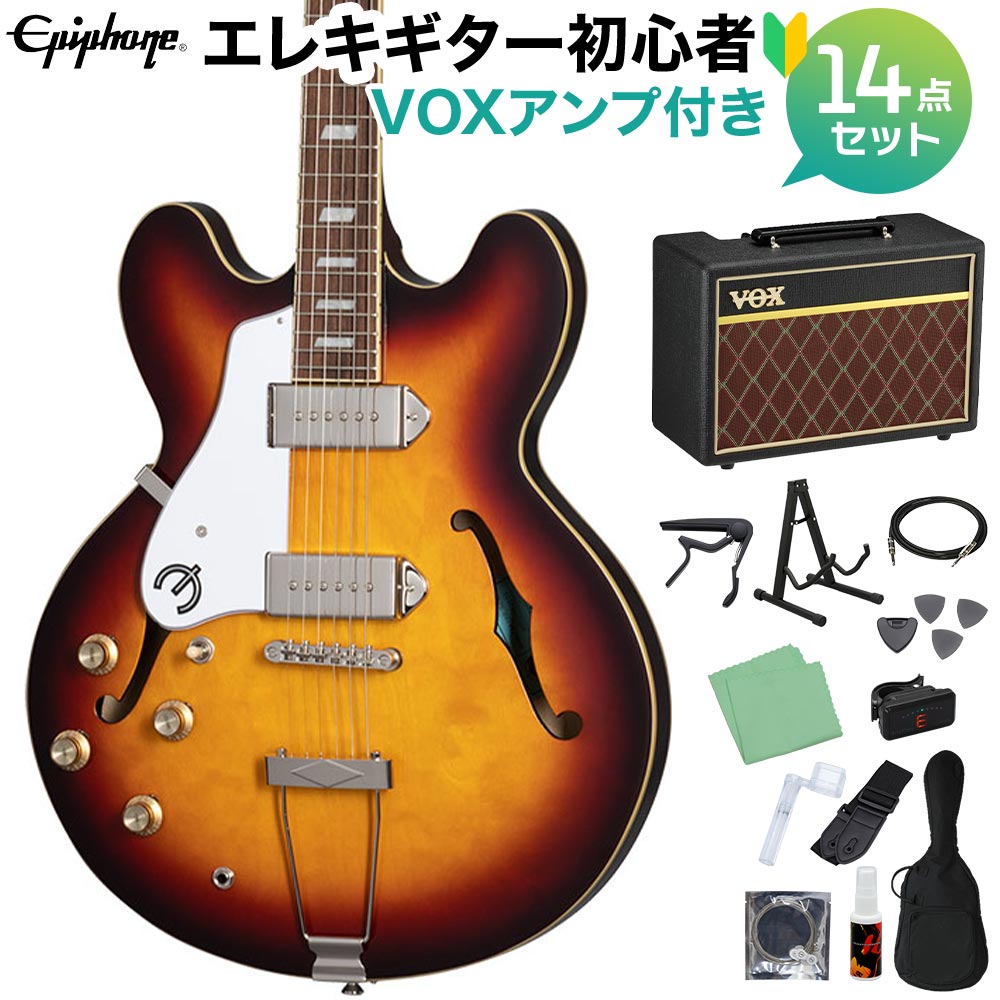 楽天市場】Epiphone Casino Lefthand Vintage Sunburst エレキギター