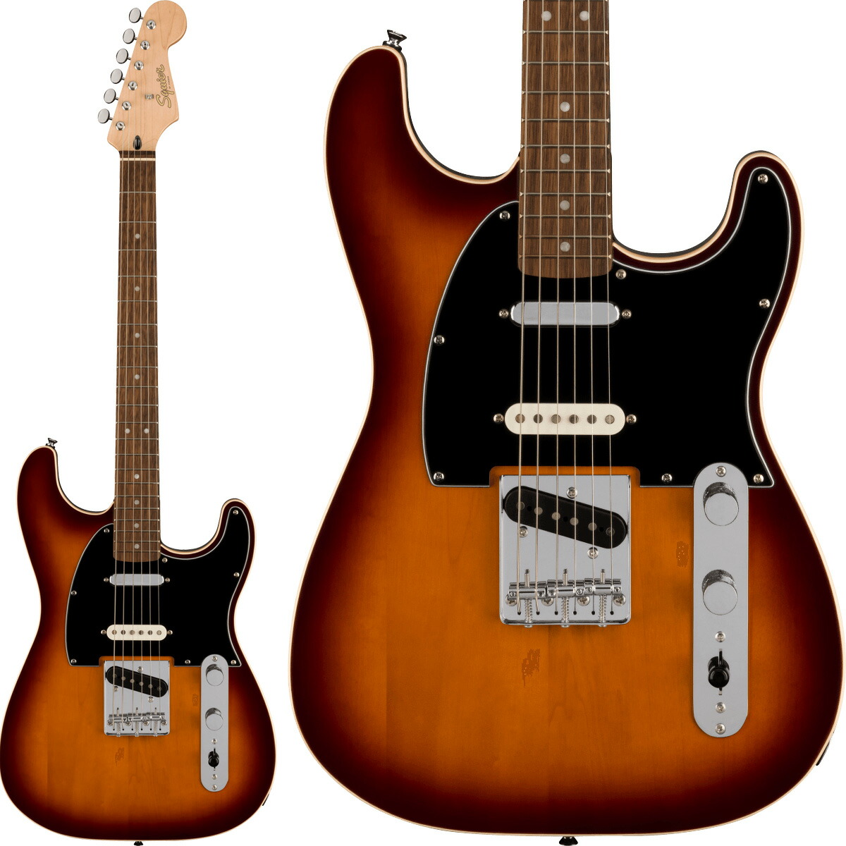 Squier by Fender Paranormal Custom Nashville Stratocaster Chocolate 2-Color Sunburst ストラトキャスター エレキギター スクワイヤー / スクワイア