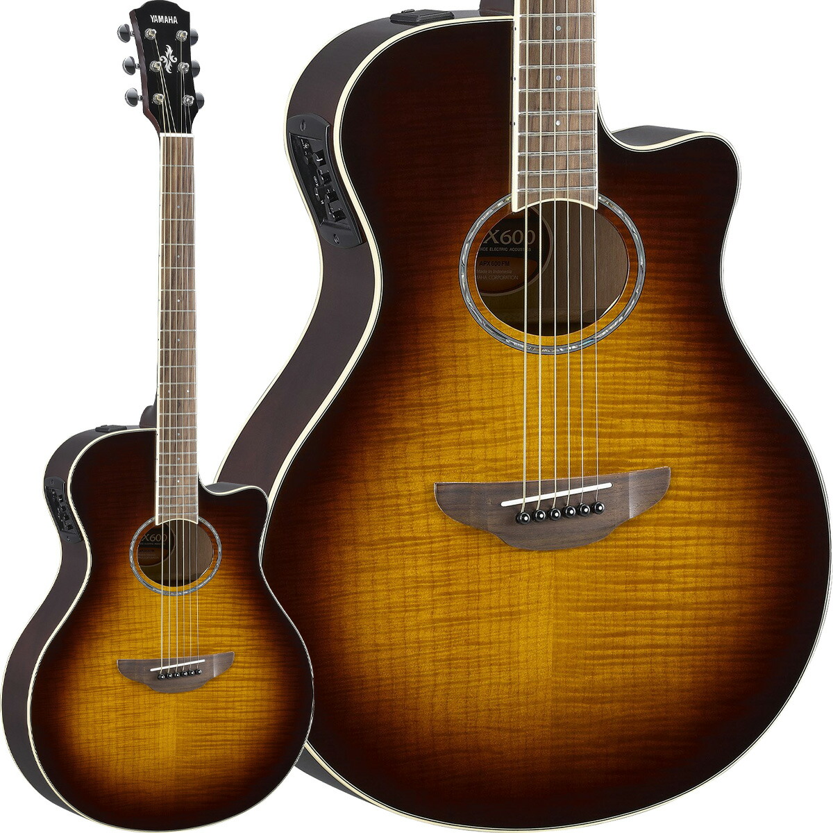 【マラソン期間中 エントリーでさらにP5倍】 YAMAHA APX600FM TBS エレアコ フレイムメイプル アバロン貝インレイ アコースティックギター ヤマハ