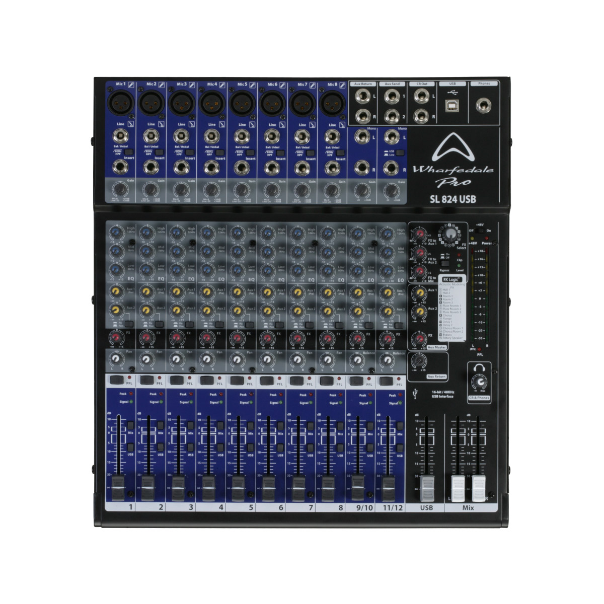 【マラソン期間中 エントリーでさらにP5倍】 Wharfedale Pro SL824USB インターフェース内蔵　スタジオライブミキサー 12CH ワーフデールプロ