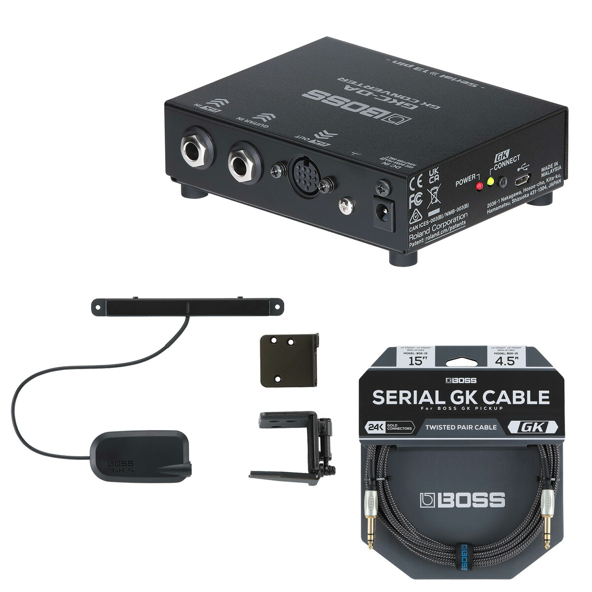 楽天市場】BOSS GM-800 + ギター用GKピックアップGK-5 + 専用ケーブル