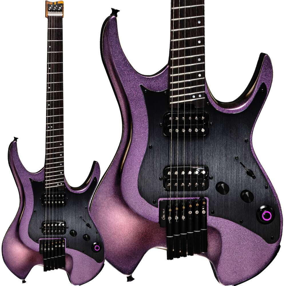 MOOER GTRS W900 Aurora Pink エレキギター ワイヤレス搭載 エフェクト内蔵 ヘッドレス オーロラピンク ムーア