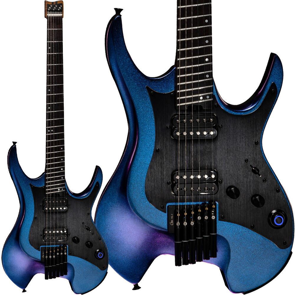 MOOER GTRS W900 Aurora Purple エレキギター ワイヤレス搭載 エフェクト内蔵 ヘッドレス オーロラパープル ムーア