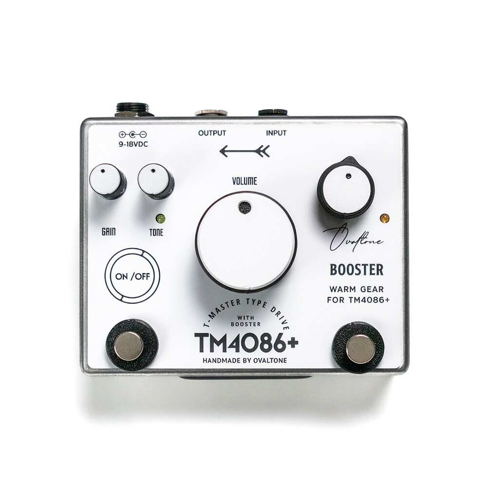 【マラソン期間中 エントリーでさらP5倍】Ovaltone TM4086+ オーバードライブ ブースター コンパクトエフェクター オーバルトーン｜島村楽器