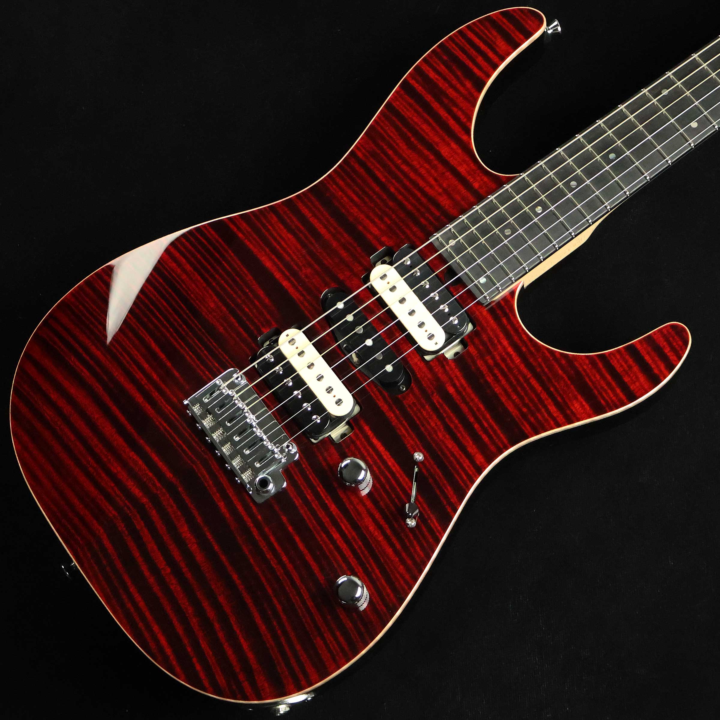 楽天市場】T's Guitars DST-Pro24 Exotic Maple Trans Blue Denim S/N