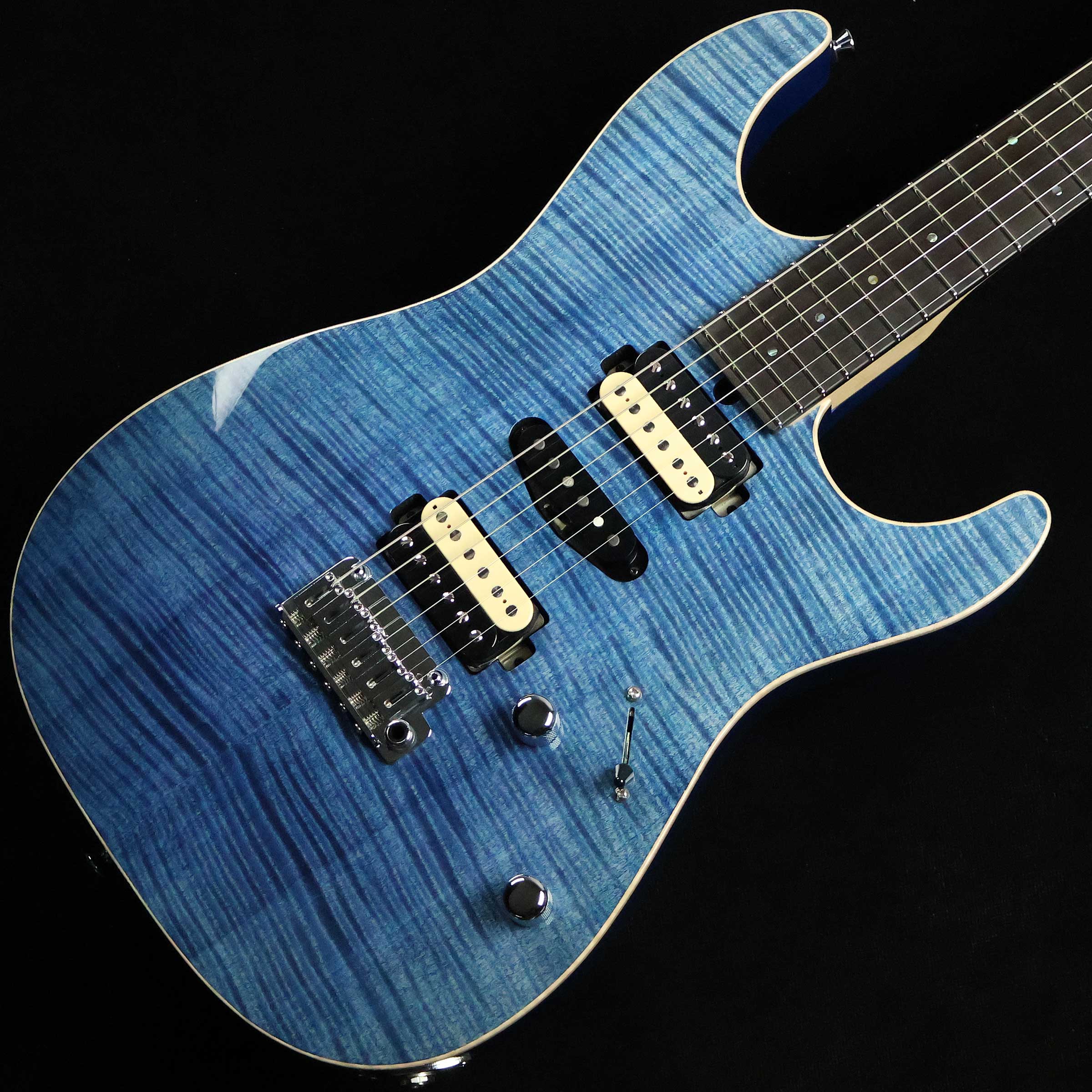 【マラソン期間中 エントリーでさらにP5倍】 T's Guitars DST-Pro22 Flame Maple Arctic Blue　S/N：032992 ティーズギター 【選定材オーダー品】【未展示品】