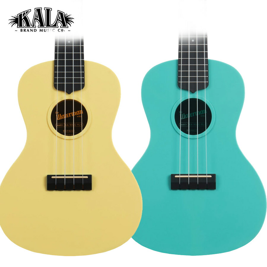KALA KA-WMG-C コンサートウクレレ ウォーターマン 蛍光色モデル【衝撃や汚れに強くアウトドアにおすすめのABS樹脂ボディ】 カラ