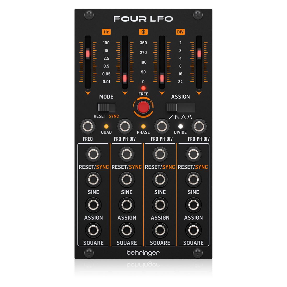 【マラソン期間中 エントリーでさらP5倍】BEHRINGER FOUR LFO ユーロラック クワッドLFOモジュール ベリンガー｜島村楽器