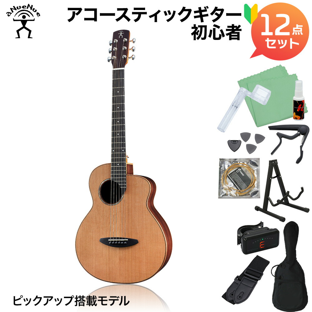 楽天市場】aNueNue M1 アコースティックギター初心者12点セット