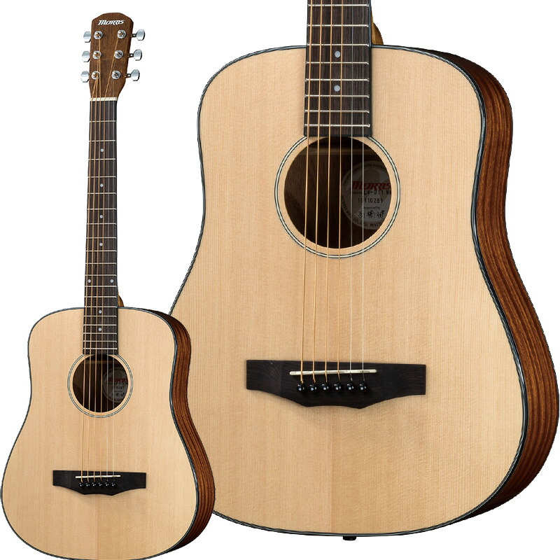 【マラソン期間中 エントリーでさらにP5倍】 MORRIS LA-011 NAT (ナチュラル) ミニアコースティックギター キッズギター トラベルギター ショートスケール ソフトケース付属 モーリス 17,963円
