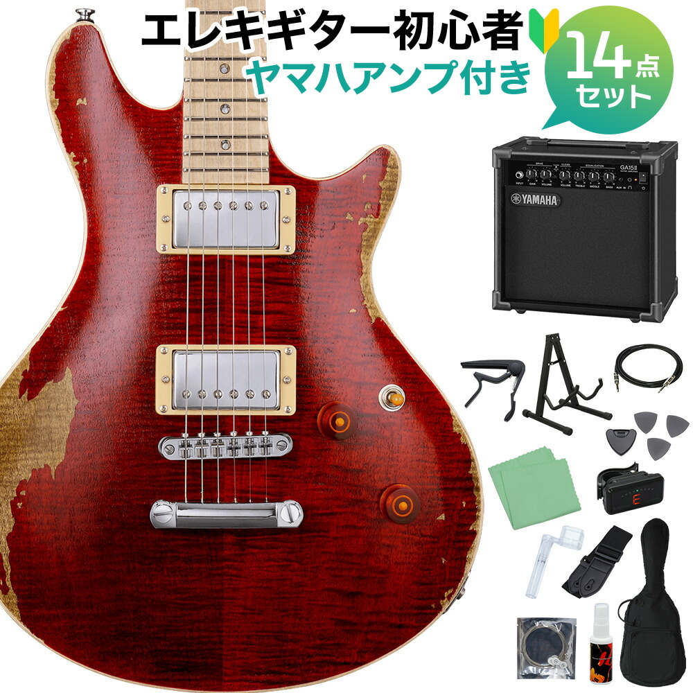 ESP BanG Dream! POTBELLY FM Rana エレギー美品 ESP POTBELLY FM Rana Distressed See Thru Wine Red 要 楽奈 エレキ